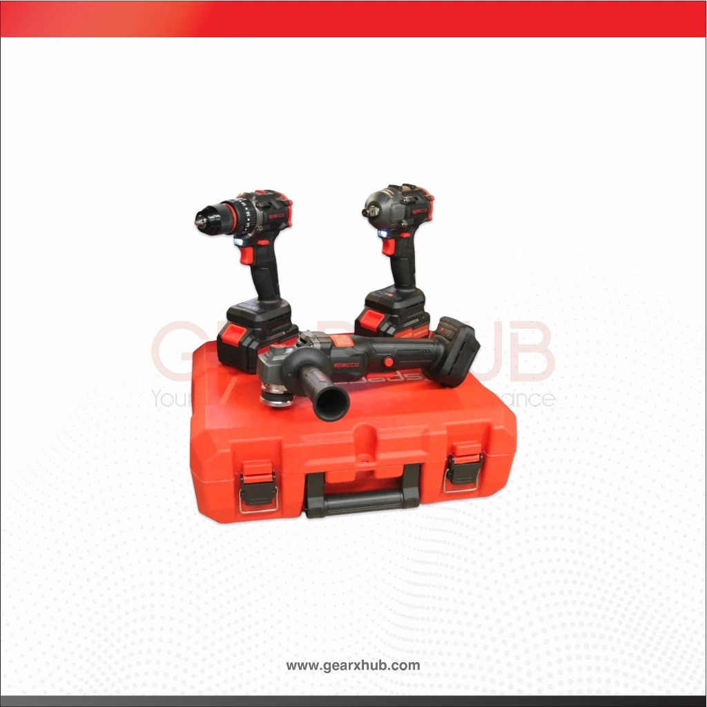 مجموعة معدات بطارية صناعية 3 قطع BLACK SERIES محرك غير فحمي BRUSHLESS